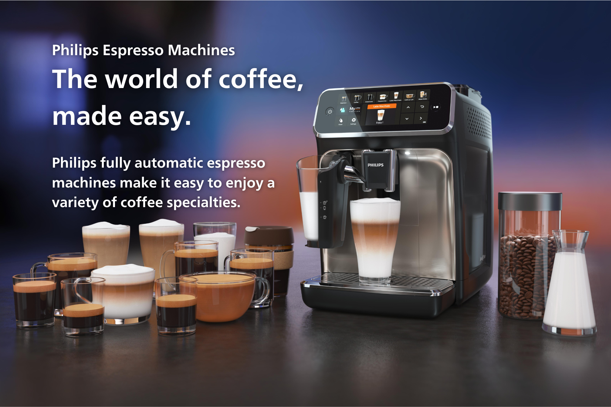 Philips Electrodomésticos de cocina Phlips 4300 Máquina de café expreso  totalmente automática con LatteGo, CR, EP4347/94 y filtro Saeco AquaClean